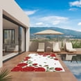 thumbnail image 2 of Red Roses Valentine's Day Outdoor Rug 5x7 Ft, Non Slip Washable Area Rug, Romantic Spring Floral Patio Rugs Carpet Runner, Large Floor Mat for Indoor/Outdoor Deck Porch Camping, 2 of 8