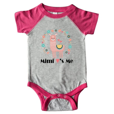 

Inktastic Mimi Loves Me Granddaughter Outfit Gift Baby Girl Bodysuit