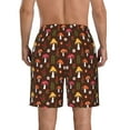 thumbnail image 3 of Naloa Woodland Mushroom with Flowers and Berries Men's Beach Shorts, Surfing shorts, Swim trunks, Quick Dry Swim Trunks for Surfing Beach Fun - X-Large, 3 of 9