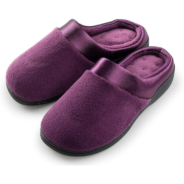 Roxoni Doublure en Éponge Française Confort à Enfiler en Mousse Mémoire pour Femmes Intérieur Extérieur Violet 6/7