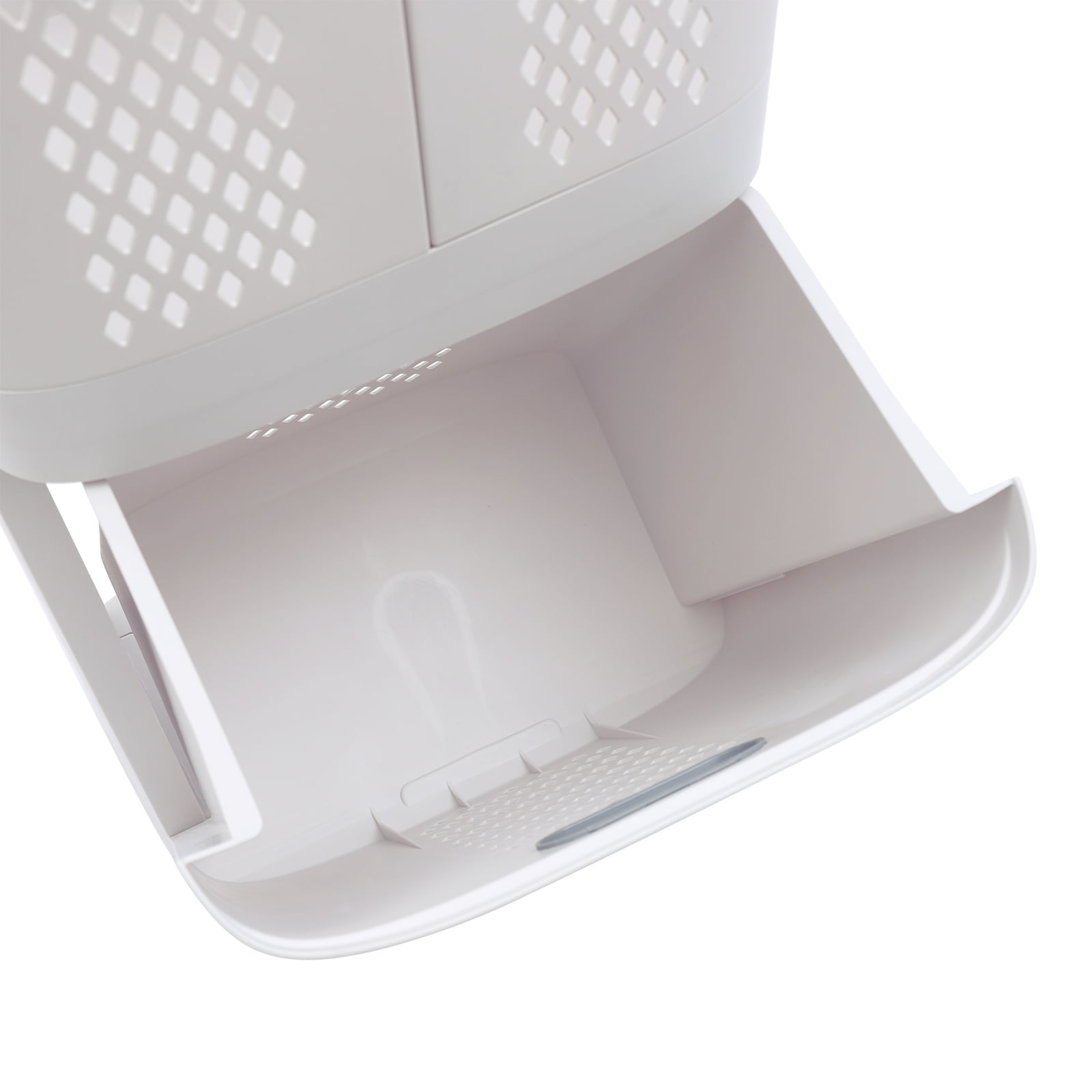 Laundry Basket with Wheels Movable Household Laundry Hamper 3-Tier Plastic Sorter Baskets Bathroom Clothes Storage Basket for Bathroom Bedroom Kitchen Organization 17x12x29Inches