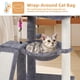 thumbnail image 3 of Torre para Gatos YOUPET con Poste Rascador y Hamaca, Gris, 3 of 8