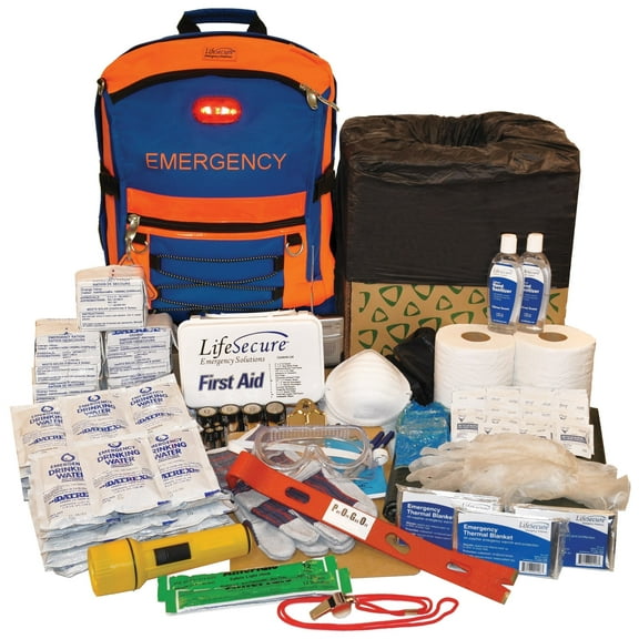 Lifesecure® SecurEvac 5-Person 3-Day Evacuation & Shelter-In-Place Emergency Kit