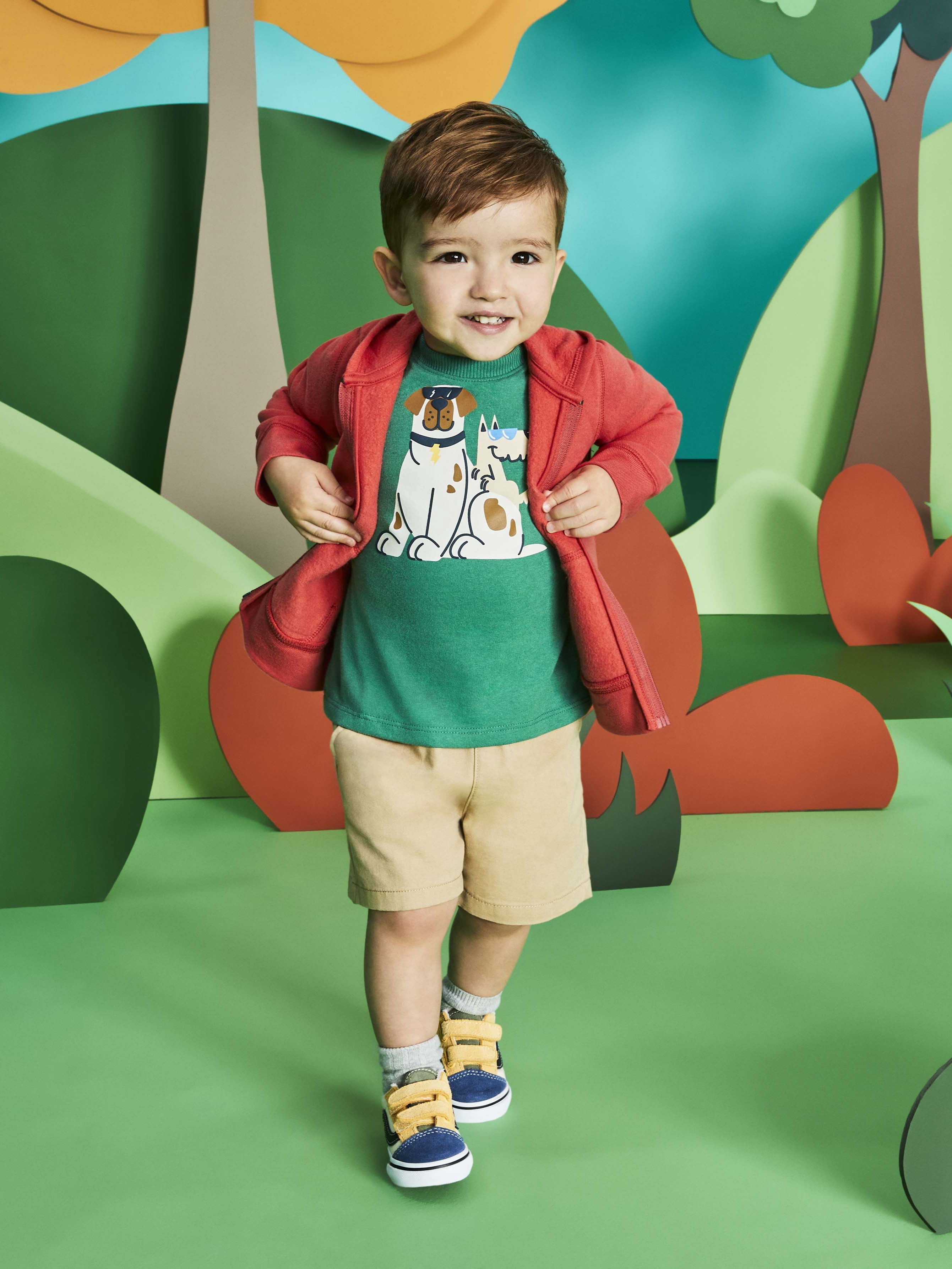 Garanimals Toddler Boy Core Solid Butter Fleece Zipup Hoodies, Sizes 18M-5T