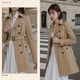 thumbnail image 2 of Nanjun Gabardina De Doble Botonadura Para Mujer (Khaki-14A), 2 of 5