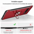 thumbnail image 4 of Windrew Galaxy S10 2019 case, TPU + PC Mixed Double case, Suitable for Galaxy S10 6.1 inch Full Body Heavy Duty Protection 360 Rotating Metal Hidden Ring Bracket (Red), 4 of 7