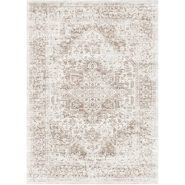 EISUROM Washable 2'6''x8' Runner Rug - Non-Slip Vintage Runner Rug