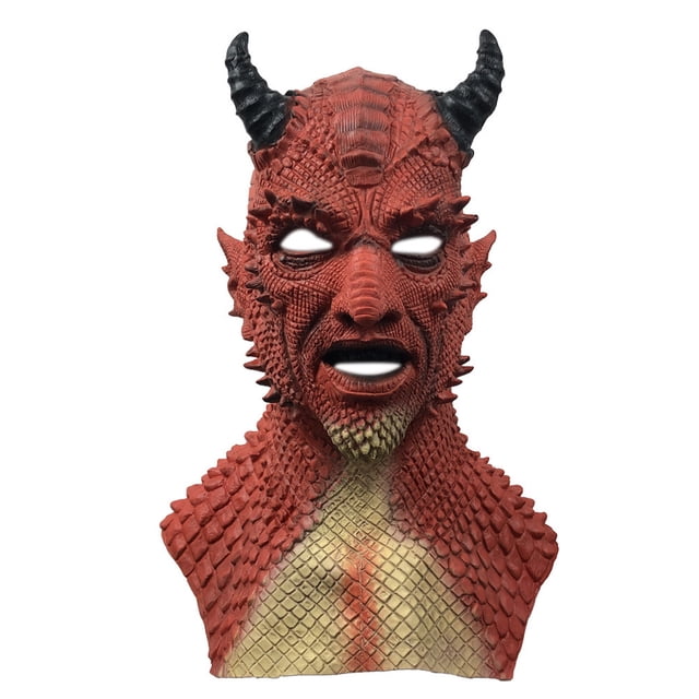 Disfraz de látex Mask Belials Diablos para Halloween y carnaval
