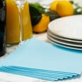 thumbnail image 3 of SimuLinen Cocktail and Party Napkins Beverage Napkins - SKY BLUE - 250 Beverage Napkins, 3 of 5