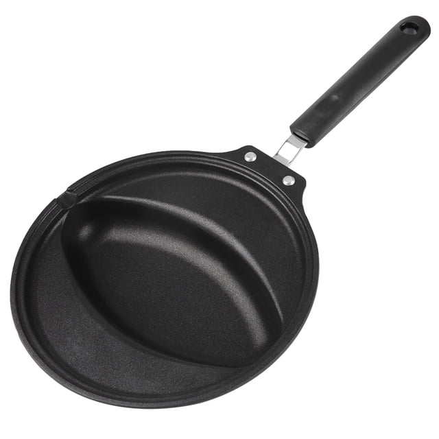 Viccilley Nonstick Omelet Pan Aluminum Frying Pan with Mold for Omelet Rice Making, Stay-cool Handle, 8.6 inch