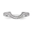 thumbnail image 4 of 14K White Gold Ring Band Wedding Diamond Round, 4 of 7