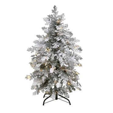 HomeStock 4Ft. Contemporary Cool Montana Down Swept Spruce Artificial Christmas Tree With 70 Clear Led Lights