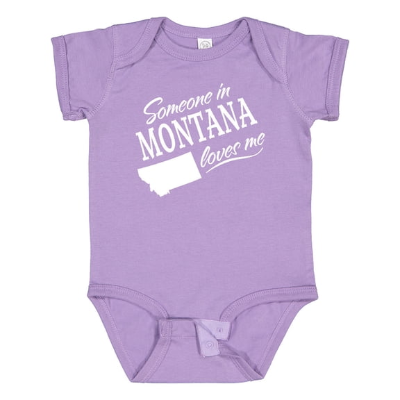 Inktastic Someone in Montana Loves Me Boys or Girls Baby Bodysuit