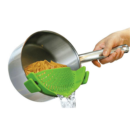 3 Piece Sieves - Peralng Clip-on kitchen food strainer for spaghetti, pasta, ground beef grease and more, colander and sieve snaps on bowls, pots and pans, Fits all Pots and Bowls, Green