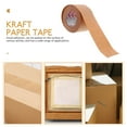 thumbnail image 2 of 2 Rolls Kraft Paper Tape Magnetic Tape Brown Paper Tape Packaging Tape Shipping Tape Heavy Duty, 2 of 5