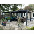 thumbnail image 3 of PURPLE LEAF 11 X 23 Louvered Pergola Aluminum Outdoor Adjustable Louvered Roof Integrated Drainage System Patio Kitchen Poolside Garden Grey, 3 of 14