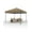 Khaki, variant on 2025 New 10x10Ft Pop Up Canopy - Outdoor Canopy Tent with Portable Roller Bag - One Button Push Setup, 3 Adjustable Height, 4 Weight Bags, 8 Stakes & 4 Guy Ropes Included