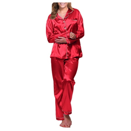 

Hxroolrp Lingerie for Womens Nightgown âLong Pajama Nightwear Women Lingerie Robe Set New Underwear Suit Satin Pajamas Women âLong Loose Pajama Sets