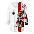 thumbnail image 6 of Warop 3/4 Sleeve Top for Women Fashion World Cup Print Crewneck Blouses Casual Loose Fit Shirts, 6 of 7
