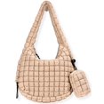 thumbnail image 1 of Bolso de mano GASSDA Puffer de nailon acolchado para mujer (caqui), 1 of 7