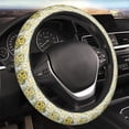 thumbnail image 3 of Picia Daisies And Wildflowers Car Steering Wheel Cover, Non-Slip, Breathable, Universal 15 inch, 3 of 7