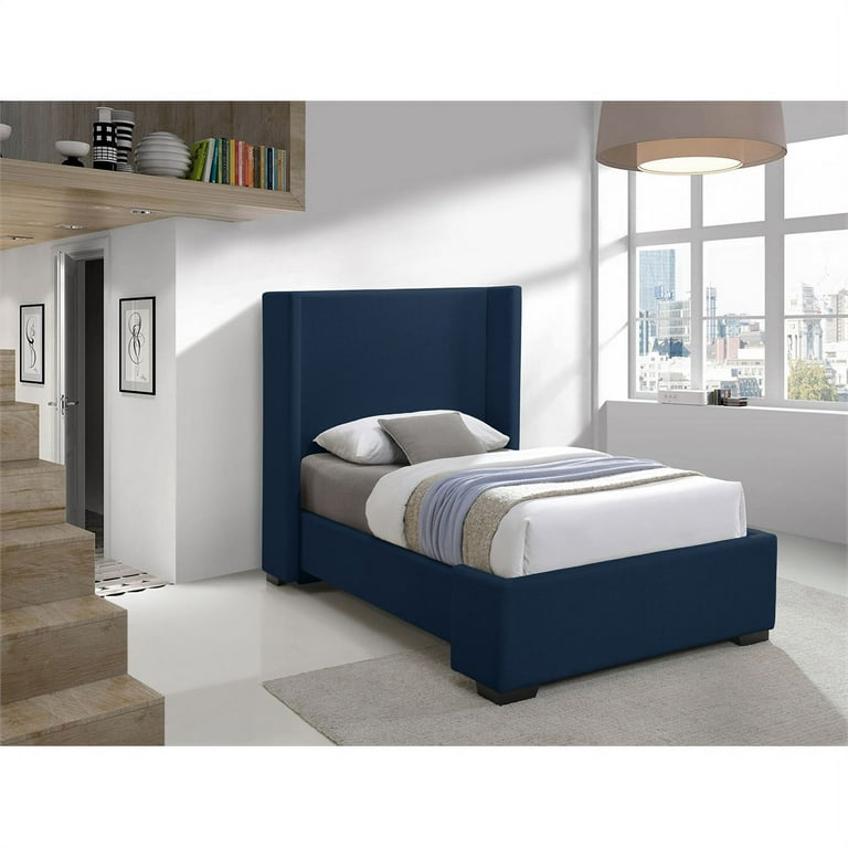 Meridian Furniture Oxford Twin Linen Bed Meridian Furniture Oxford Twin Linen Bed