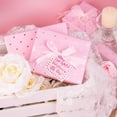thumbnail image 4 of Papel de regalo para el día de San Valentín, mini rollo, diseño de corazón rosa de lámina dorada dulce para el día de San Valentín, boda, aniversario, cumpleaños, 4 of 4