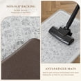 thumbnail image 5 of BERTHMEER Kitchen Rugs for Floor 2 Piece, 17.3"x30"+17.3"x59" Anti Fatigue Waterproof Gray Kitchen Mats, Non Slip Comfort Standing Mat Rug for Home, Sink, Laundry, Gray, 5 of 7