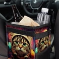 thumbnail image 6 of Cat Retro Mini Trash Can for Car: Foldable with Lid, Leak-Proof and Hanging Storage Bag, 6 of 6