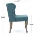 thumbnail image 6 of Single Wingback Fabric Chair | Enhance the Style of Living Spaces | Made of Rubberwood Frame and Polyester Fabric | Meet the Requirement for Trendy Seating, 6 of 6