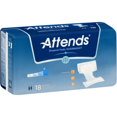 UPC 086679316871 product image for Overnight Shaped Pads  18 count | upcitemdb.com