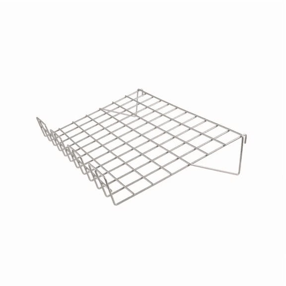 Econoco GWEC-SL22 14 x 22.5 in. L Sloping Shelf with 3 in. Lip  Chrome - Epoxy Chrome  Pack of 6