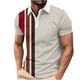 thumbnail image 1 of Camisas Casuales de los Hombres Impreso Cuello de Manga Corta, Deportivo Tenis de Negocios Poliéster Superior, 1 of 5
