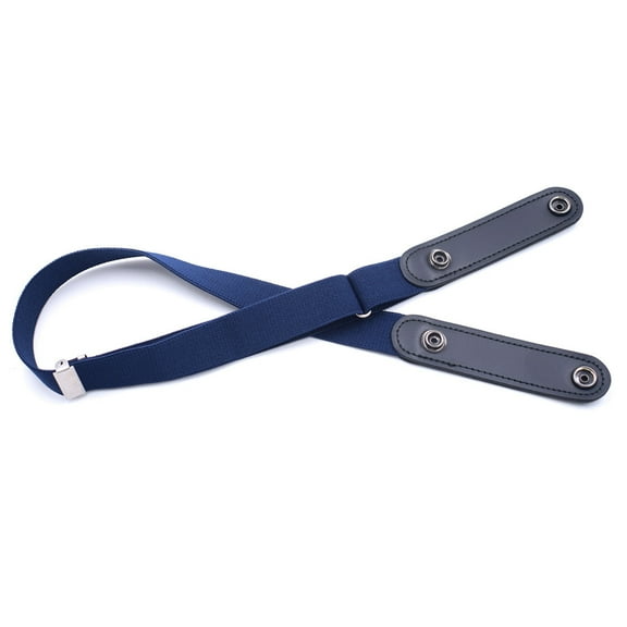 Hontri Nylon Belt in Clearance, Buckle-Free Adult/Children Invisible Elastic Belt for Jeans No Bulge Hassle, Unisex Navy One Size
