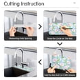 thumbnail image 5 of Yayeee Faucet Mat for Kitchen Sink 14.7" Diatomite Long Splash Guard Pad, Blue Floral, 2 Pack, 5 of 7