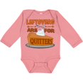 thumbnail image 3 of Inktastic Leftovers Are for Quitters with Pumpkin Pie Boys or Girls Long Sleeve Baby Bodysuit, 3 of 5
