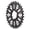 Black/Raw Silver, variant on Wolf Tooth Components Lock-On Fat Paw Grip Set, Black/Black