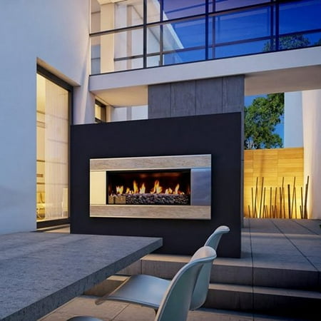 Escea Verta Travertine Outdoor Gas Fireplace Insert New Zealand
