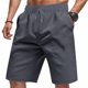 thumbnail image 3 of pstuiky Abreviatura para hombres, Pantalones cortos transpirables de color sólido con cintura elástica y cordón ajustable para hombre Pantalones cortos de golf, 3 of 8