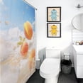 thumbnail image 5 of Juicy Peach Waterproof Polyester Quick-Drying Shower Curtain for Bathroom with 12 Hooks, 5 of 8