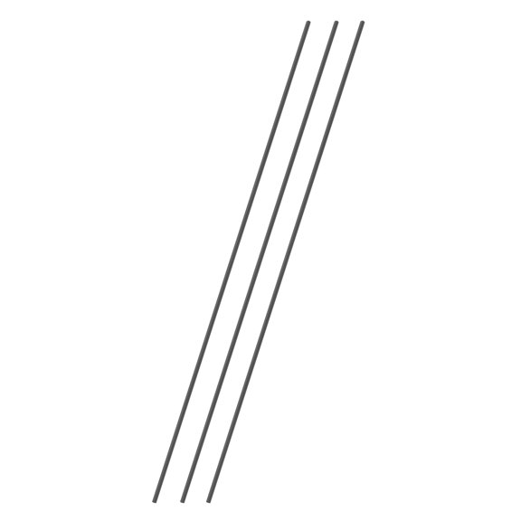 Uxcell 3Pcs Varillas de Fibra de Carbono, 3mm Diámetro 407mm Longitud para Aviones RC, Coches, Modelos, Cometas, Tubo de Ala, Brazo de Cuadcopter