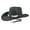 Black, variant on Western Cowboy Hat Classic Fashion Jazz Hat for Men Women Sun Protection