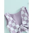 thumbnail image 5 of Bagilaanoe Toddler Baby Girls Swimsuits 2 Piece Bikinis Set Plaid Sleeveless Tops + Briefs 6M 12M 18M 24M 3T 4T Kids Swimwear Bathing Suit Beachwear, 5 of 8