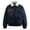 Navy Jacket for Men, variant on Mrmaere Men's Collar Puffer Jacket Quilted Warm Casual Coat for Winter Daily & Outdoor Wear Black L