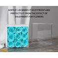 thumbnail image 5 of Preservd Rose in Acrylic Box Eternal Flower That Lasts 4 Years Gifts for Girlfriend Wife Mom Women Valentines Day Anniversary Birthday Mothers Day(Sky Blue), 5 of 5