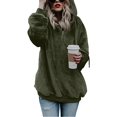 thumbnail image 1 of Damen Sherpa Pullover Fuzzy Fleece Sweatshirt Oversized Hoodies, 1 of 7