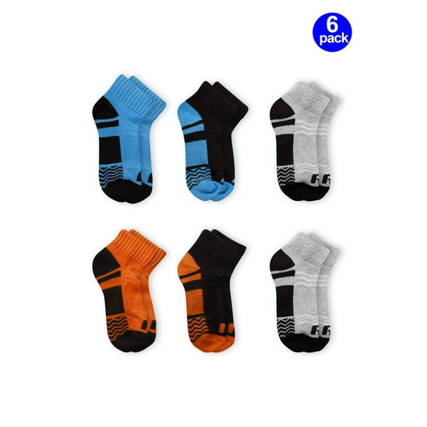 Russell Russell Active Boys Ankle Socks 6 Pack Socks