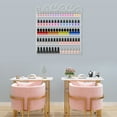 thumbnail image 3 of 5 Tier Metal Tier Nail Polish Rack Wall Mounted Display Organizer Holder Stand White, 3 of 12