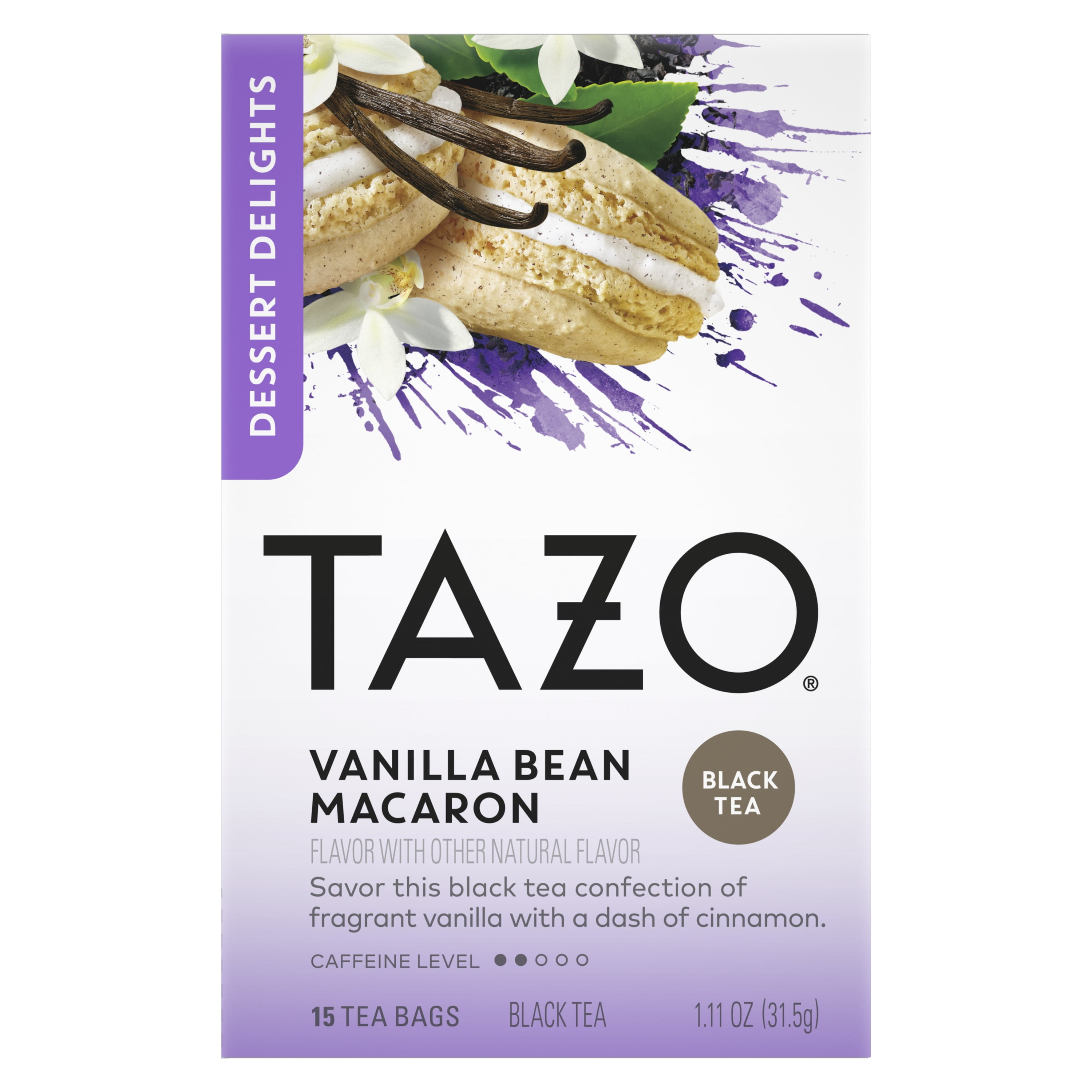 TAZO Black Tea, Vanilla Macaron, Caffeinated, Tea Bags 15 Ct