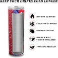 thumbnail image 2 of Valentine's Day Gift Of Peace Love American Flag Skinny Tumbler 30 Oz Straight Stainless Steel Vacuum Insulated Travel Coffee Mug with Lid Straw Slim Water Cup, 2 of 5